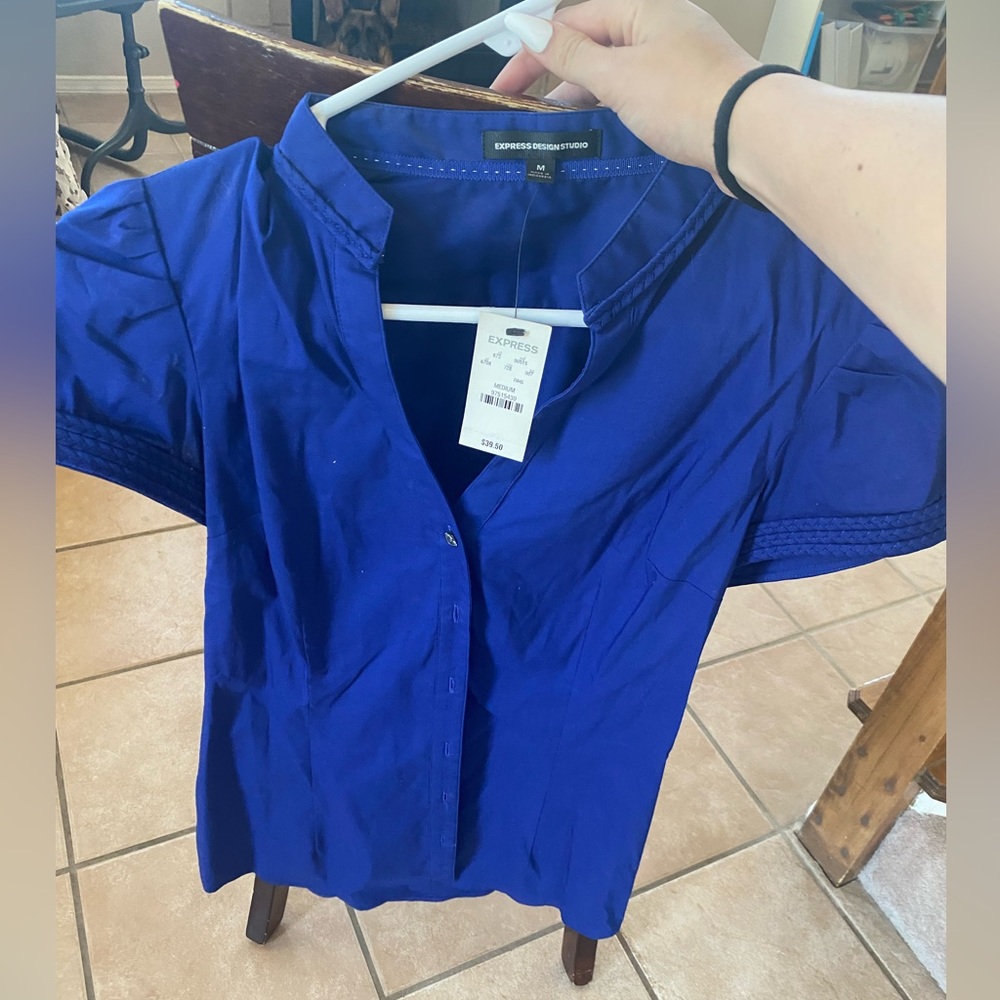 Blue womans polo